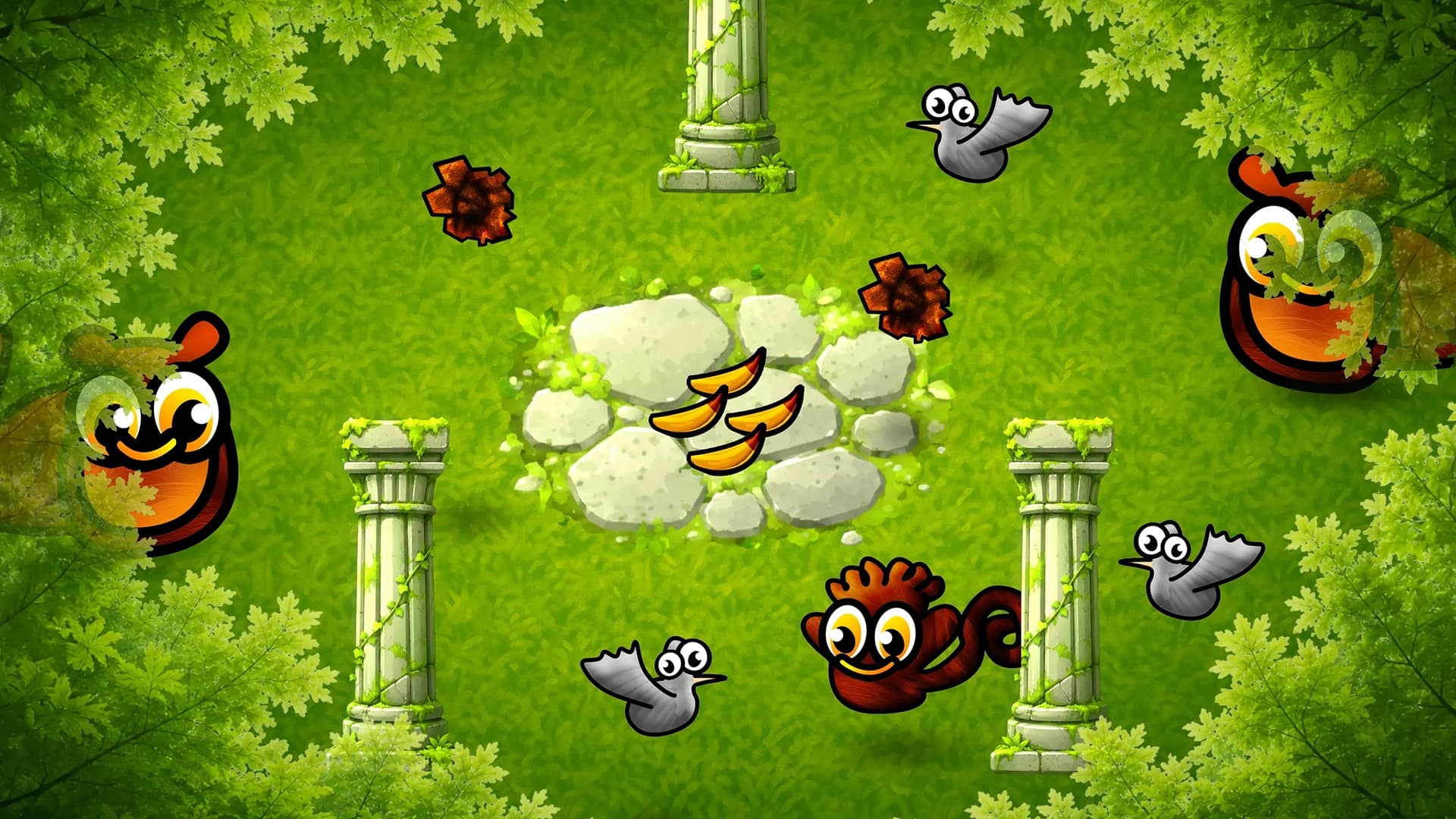 Gameplay on the Ruins map
